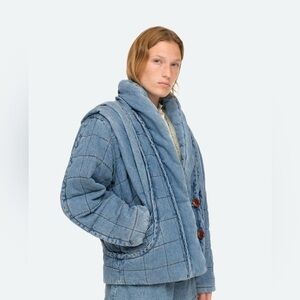 Sea New York Quilted puffer denim Jacket
